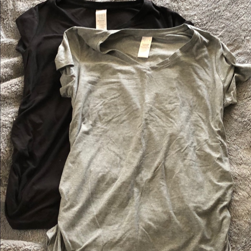 Black AND grey maternity t-shirt